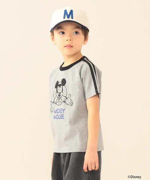 BEAMS mini（ビームスミニ）の「Disney / MICKEY MOUSE / Tシャツ 2026SS（90～140cm）外遊び プチプラ 保育園 通学 定番（Tシャツ/カットソー・キッズ・ナチュラル/ライトグレー・140/110/100/120/130/90）」の9枚目の写真