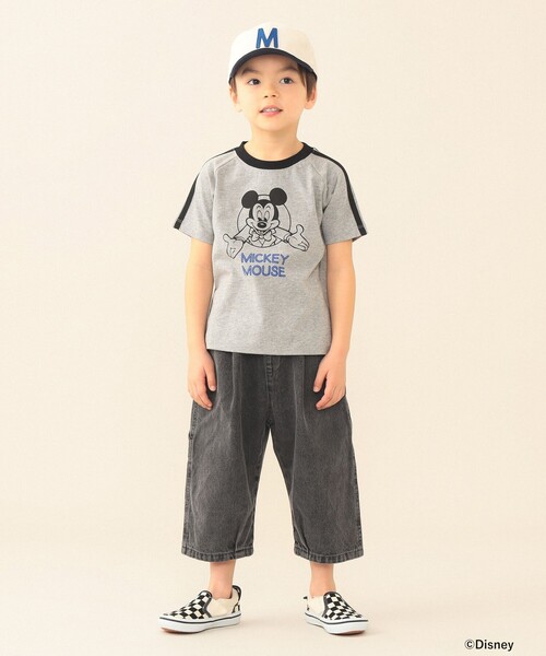 BEAMS mini（ビームスミニ）の「Disney / MICKEY MOUSE / Tシャツ 2026SS（90～140cm）外遊び プチプラ 保育園 通学 定番（Tシャツ/カットソー・キッズ・ナチュラル/ライトグレー・140/110/100/120/130/90）」の10枚目の写真