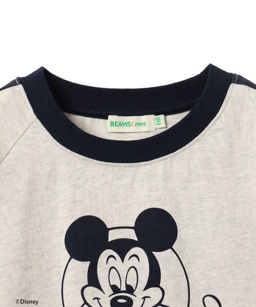BEAMS mini（ビームスミニ）の「Disney / MICKEY MOUSE / Tシャツ 2026SS（90～140cm）外遊び プチプラ 保育園 通学 定番（Tシャツ/カットソー・キッズ・ナチュラル/ライトグレー・140/110/100/120/130/90）」の12枚目の写真