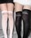 me+em select�i�~�[���Z���N�g�j�́u�y �I�ׂ�R���A�\�[�g �z���^�����O���S�V�A�[�j�[�n�C�\�b�N�X �^  lettering logo sheer knee high socks�i�\�b�N�X/�C���j�v�b�u���b�N�n2