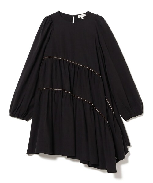 Ray BEAMS（レイビームス）の「GHOSPELL / Angela Trim Mini Dress（ワンピース・レディース・ブラック・SMALL）」の2枚目の写真