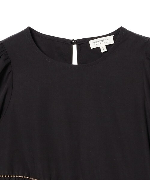 Ray BEAMS（レイビームス）の「GHOSPELL / Angela Trim Mini Dress（ワンピース・レディース・ブラック・SMALL）」の3枚目の写真