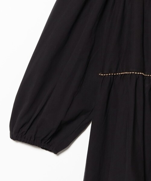 Ray BEAMS（レイビームス）の「GHOSPELL / Angela Trim Mini Dress（ワンピース・レディース・ブラック・SMALL）」の4枚目の写真