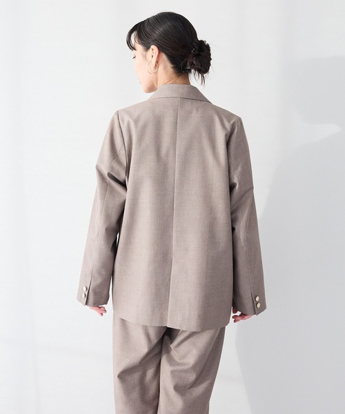 CRAFT STANDARD BOUTIQUE（クラフトスタンダードブティック）の「＜セレモニー／ハレの日＞ダブルテーラードジャケット◆（テーラードジャケット・レディース・ベージュ系その他2/グレー・FREE）」の21枚目の写真