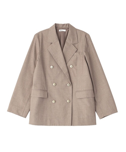CRAFT STANDARD BOUTIQUE（クラフトスタンダードブティック）の「＜セレモニー／ハレの日＞ダブルテーラードジャケット◆（テーラードジャケット・レディース・ベージュ系その他2/グレー・FREE）」の6枚目の写真