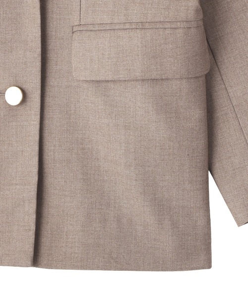 CRAFT STANDARD BOUTIQUE（クラフトスタンダードブティック）の「＜セレモニー／ハレの日＞ダブルテーラードジャケット◆（テーラードジャケット・レディース・ベージュ系その他2/グレー・FREE）」の10枚目の写真