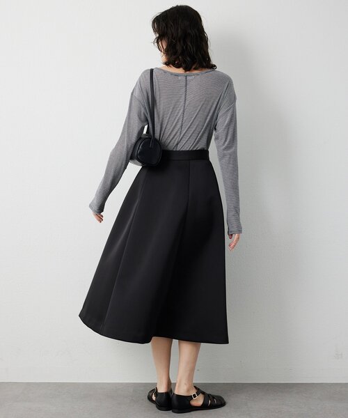 THE PAUSE（ザ ポーズ）の「【THE PAUSE】ボンディングフレアスカート（スカート・レディース・ブラック/ベージュ・38/36）」の15枚目の写真