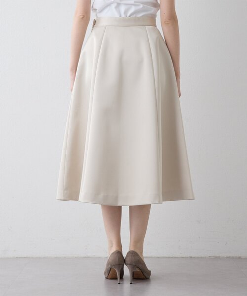 THE PAUSE（ザ ポーズ）の「【THE PAUSE】ボンディングフレアスカート（スカート・レディース・ブラック/ベージュ・38/36）」の3枚目の写真