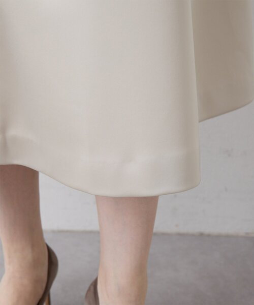 THE PAUSE（ザ ポーズ）の「【THE PAUSE】ボンディングフレアスカート（スカート・レディース・ブラック/ベージュ・38/36）」の7枚目の写真