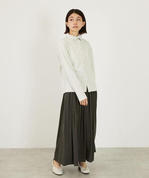 LOGEMENT DE CLAIRE(ロジュモンドクレール)の「2WAYハイネックカーデ&プルオーバー(カーディガン/ボレロ・レディース・キナリ/オフホワイト/トップグレー/ブルー・FREE)」の11枚目の写真