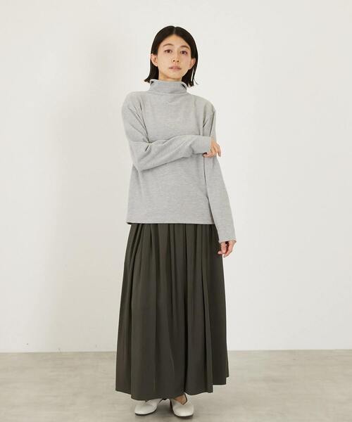 LOGEMENT DE CLAIRE(ロジュモンドクレール)の「2WAYハイネックカーデ&プルオーバー(カーディガン/ボレロ・レディース・キナリ/オフホワイト/トップグレー/ブルー・FREE)」の20枚目の写真