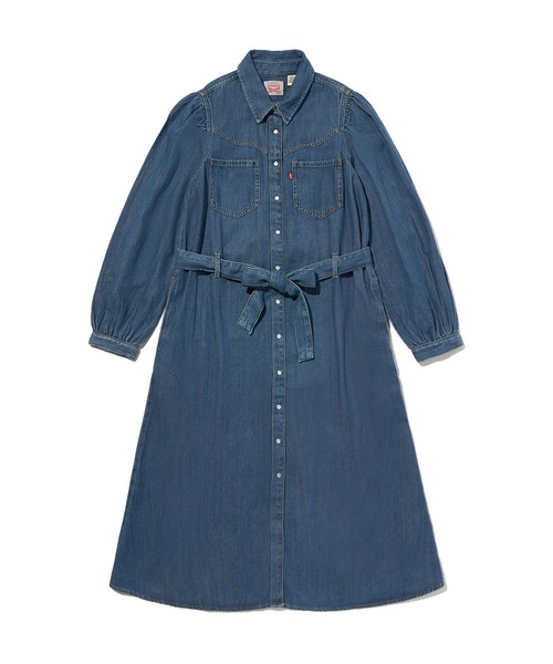 Levi's(リーバイス)の「Levi's/リーバイス ロングスリーブ マキシドレス(シャツワンピース・レディース・インディゴブルー・XS/S/M)」の7枚目の写真