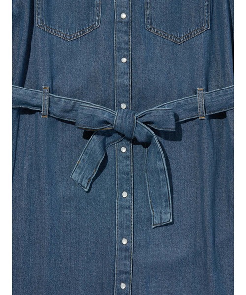 Levi's(リーバイス)の「Levi's/リーバイス ロングスリーブ マキシドレス(シャツワンピース・レディース・インディゴブルー・XS/S/M)」の13枚目の写真