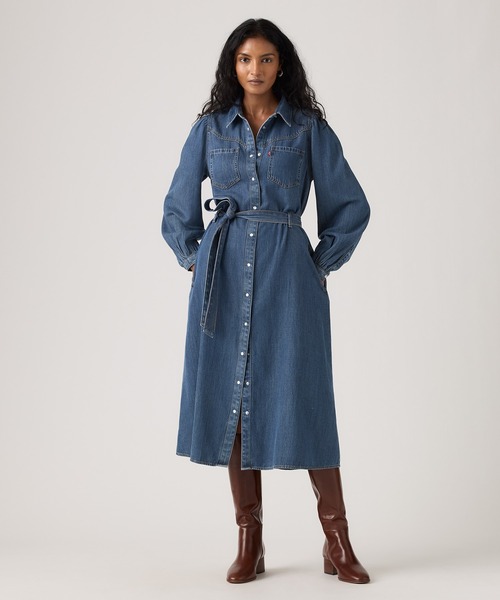 Levi's/リーバイス ロングスリーブ マキシドレス（シャツワンピース