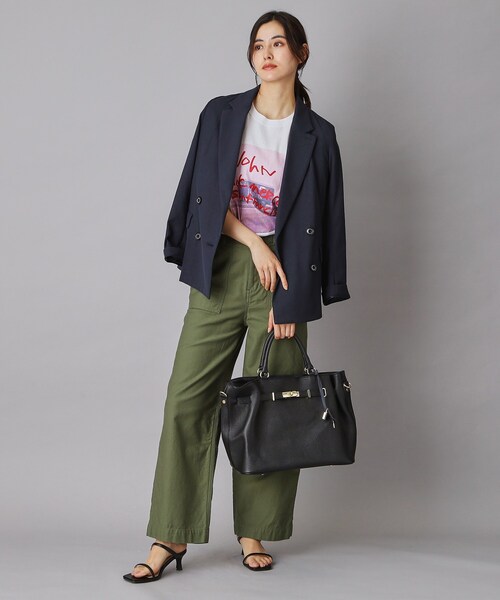 MILOS（ミロス）の「MILOS（ミロス）金具付きトートバッグ（トートバッグ・レディース・ブラック/ブラウン系その他・00）」の14枚目の写真