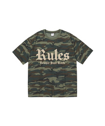 RULES カモ 半袖Tシャツ