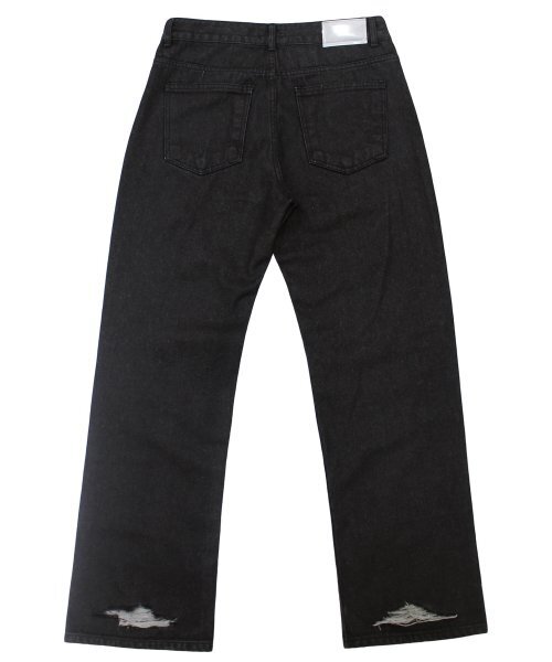 RUNDS(ランディエス)の「デストロイドコーティングデニムパンツ(デニムパンツ・レディース・その他・M/L)」の2枚目の写真