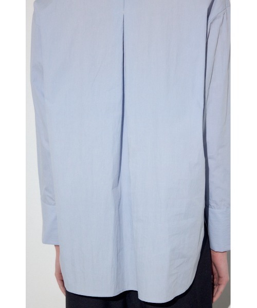 AZUL by moussy(アズールバイマウジー)の「レイヤードバンドカラーシャツ(シャツ/ブラウス・レディース・サックスブルー/ネイビー/オフホワイト・FREE)」の16枚目の写真
