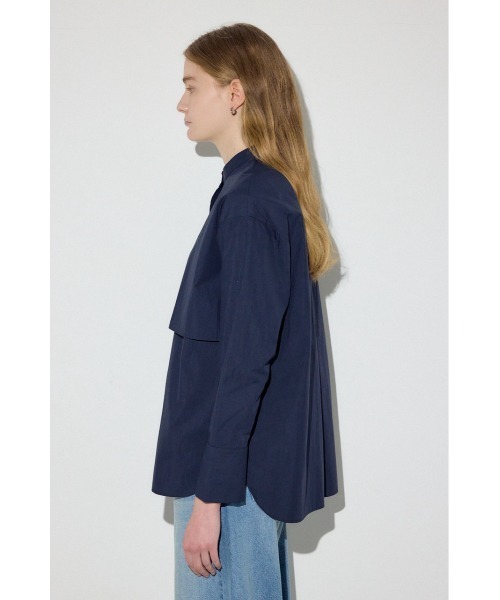AZUL by moussy(アズールバイマウジー)の「レイヤードバンドカラーシャツ(シャツ/ブラウス・レディース・サックスブルー/ネイビー/オフホワイト・FREE)」の22枚目の写真