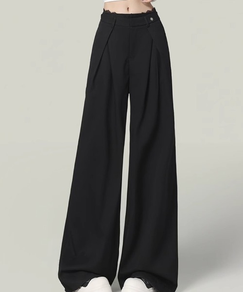 Flugge(フラッジー)の「ワイドスラックスパンツ(スラックス・レディース・ブラック/グレー・LARGE/MEDIUM)」の8枚目の写真