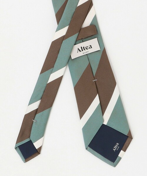 Altea（アルテア）の「＜ALTEA＞8.0cm ストライプ4 ネクタイ（ネクタイ・メンズ・ライム・FREE）」の6枚目の写真