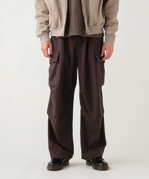 BEAMS HEART（ビームスハート）の「ワイド バルーン カーゴパンツ（吸水速乾）（カーゴパンツ・メンズ・ダークブラウン/ネイビー/オリーブ/ブラック・LARGE/MEDIUM/SMALL）」の12枚目の写真