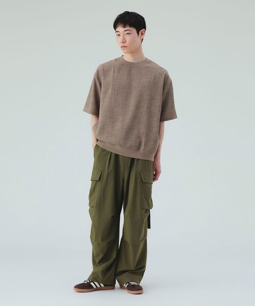 BEAMS HEART（ビームスハート）の「ワイド バルーン カーゴパンツ（吸水速乾）（カーゴパンツ・メンズ・ダークブラウン/ネイビー/オリーブ/ブラック・LARGE/MEDIUM/SMALL）」の17枚目の写真