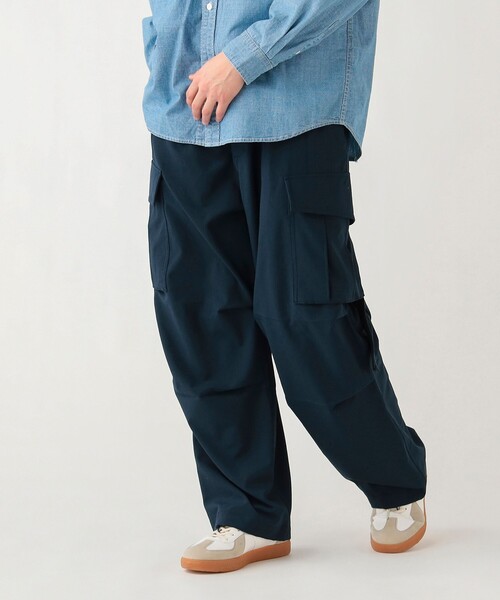 BEAMS HEART(ビームスハート)の「【6/18値下げ】ワイド バルーン カーゴパンツ(吸水速乾・ウォッシャブル)(カーゴパンツ・メンズ・ダークブラウン/ネイビー/オリーブ/ブラック・LARGE/MEDIUM/SMALL)」の11枚目の写真