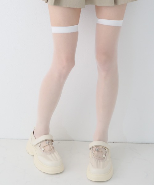 VIVIAN（ヴィヴィアン）の「厚底レースアップメリージェーンスニーカー ZOZOTOWN+オフィシャルサイト限定商品（ドレスシューズ・レディース・ベージュ/ブラック・LL/L/M/S）」の20枚目の写真