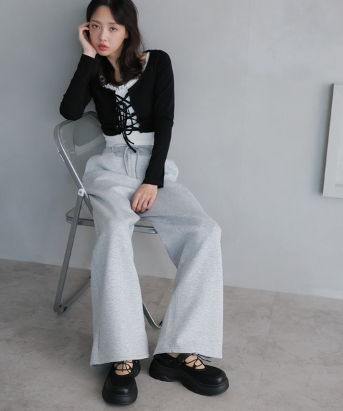 VIVIAN（ヴィヴィアン）の「厚底レースアップメリージェーンスニーカー ZOZOTOWN+オフィシャルサイト限定商品（ドレスシューズ・レディース・ベージュ/ブラック・LL/L/M/S）」の12枚目の写真