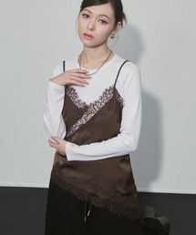 ENVYM | サテンレースキャミソール(キャミソール)