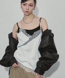 ENVYM | サテンレースキャミソール(キャミソール)