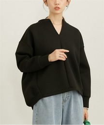 nissen（ニッセン）の「きれいめダンボールスキッパートップス（スウェット）」