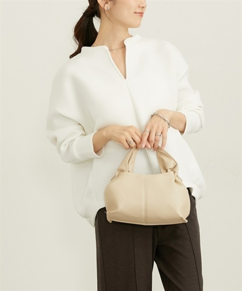 nissen（ニッセン）の「きれいめダンボールスキッパートップス（スウェット・レディース・グレー/オフホワイト/ブラック/ピンク・M/L/LL）」の14枚目の写真