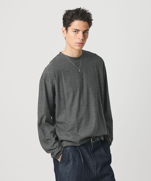 koti BEAUTY&YOUTH(コティ ビューティアンドユース)の「<koti BEAUTY&YOUTH>ウールブレンド ボーダー ロングスリーブT(Tシャツ/カットソー・メンズ・その他1・S/L/M)」の1枚目の写真