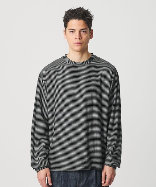 koti BEAUTY&YOUTH(コティ ビューティアンドユース)の「<koti BEAUTY&YOUTH>ウールブレンド ボーダー ロングスリーブT(Tシャツ/カットソー・メンズ・その他1・S/L/M)」の4枚目の写真