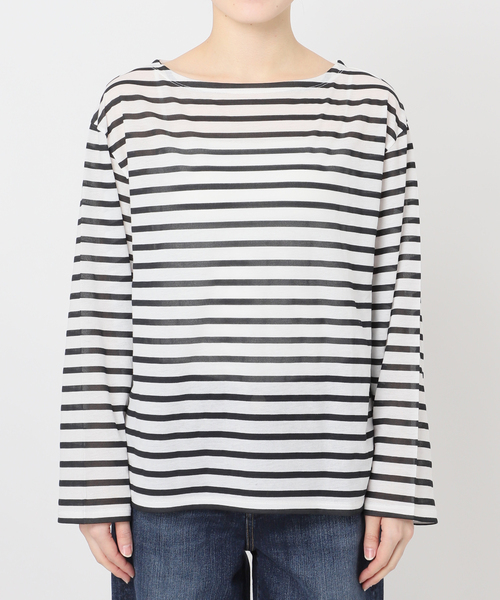 Spick & Span(スピックアンドスパン)の「シアーボーダーTシャツ(Tシャツ/カットソー・レディース・ブラック/ピンク/ブルー系その他・FREE)」の22枚目の写真
