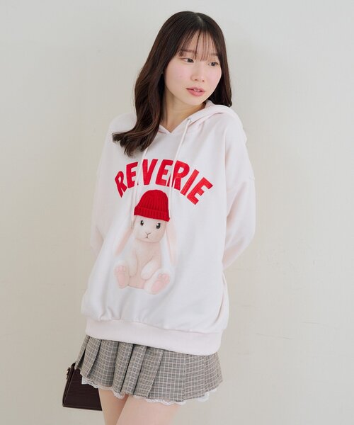 セール】ニット帽ウサギパーカー（パーカー）｜Another Branch olive