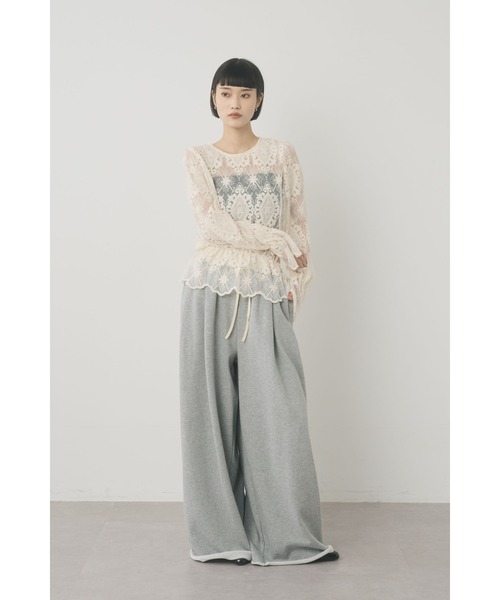 Limue(リミュ)の「チュール刺繍プルオーバー(シャツ/ブラウス・レディース・ベージュ/ブラック・FREE)」の19枚目の写真