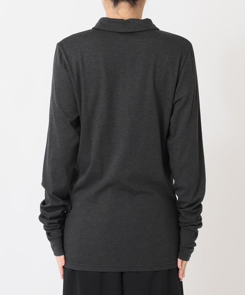 CITYSHOP(シティーショップ)の「SOFT JERSEY TOP:カットソー(Tシャツ/カットソー・レディース・チャコールグレー/グリーン/ピンク・FREE)」の14枚目の写真