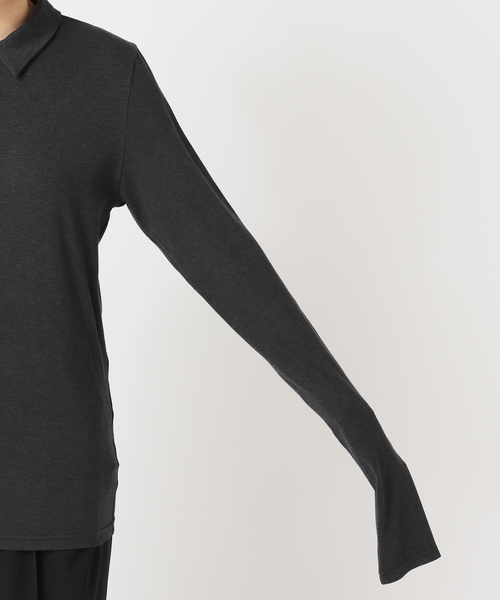 CITYSHOP(シティーショップ)の「SOFT JERSEY TOP:カットソー(Tシャツ/カットソー・レディース・チャコールグレー/グリーン/ピンク・FREE)」の16枚目の写真