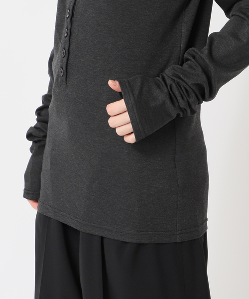 CITYSHOP(シティーショップ)の「SOFT JERSEY TOP:カットソー(Tシャツ/カットソー・レディース・チャコールグレー/グリーン/ピンク・FREE)」の17枚目の写真