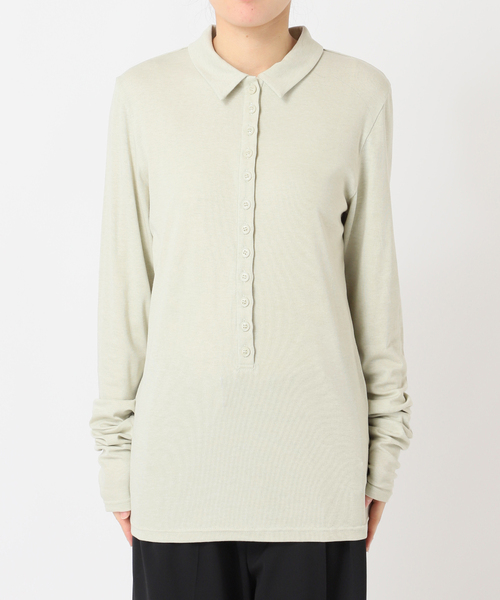 CITYSHOP(シティーショップ)の「SOFT JERSEY TOP:カットソー(Tシャツ/カットソー・レディース・チャコールグレー/グリーン/ピンク・FREE)」の20枚目の写真