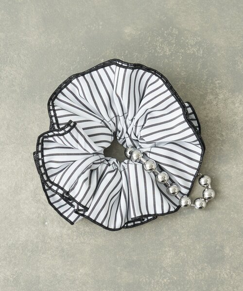 CIAOPANIC TYPY（チャオパニックティピー）の「:lilチェーン付きストライプシュシュ（キーホルダー・レディース・ブラック/ブラウン/ブルー・ONE SIZE）」の21枚目の写真