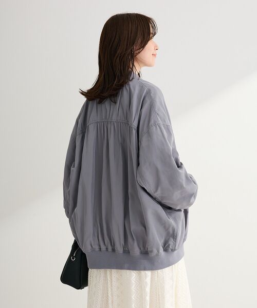 Green Parks(グリーンパークス)の「ボリュームギャザーMA-1(MA-1・レディース・グレー/ホワイト系その他2/カーキ・FREE)」の10枚目の写真