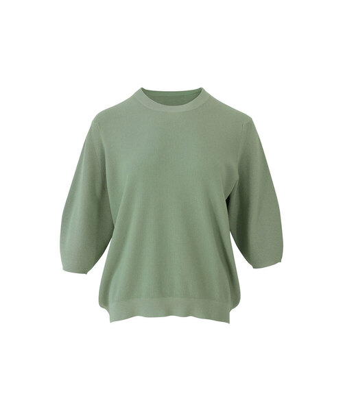 VASCARA(バスカラ)の「Drop Shoulder Round Neck Capri Knitwear (5colors)(ニット/セーター・レディース・クリーム/ライトイエロー/ブラック/カーキ/ライトピンク・FREE)」の3枚目の写真