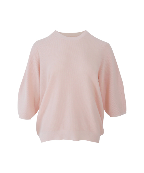 VASCARA(バスカラ)の「Drop Shoulder Round Neck Capri Knitwear (5colors)(ニット/セーター・レディース・クリーム/ライトイエロー/ブラック/カーキ/ライトピンク・FREE)」の8枚目の写真