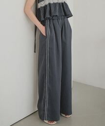 KOBE LETTUCE | ダブルウエストストライプワイドパンツ(その他パンツ)