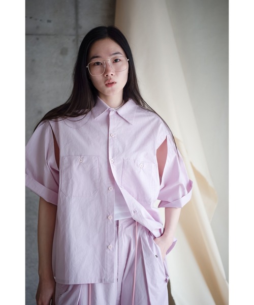 k3&co.(ケイスリーアンドコー)の「Cotton shirts(シャツ/ブラウス・レディース・White/ブルー/PINK・ONE SIZE)」の1枚目の写真
