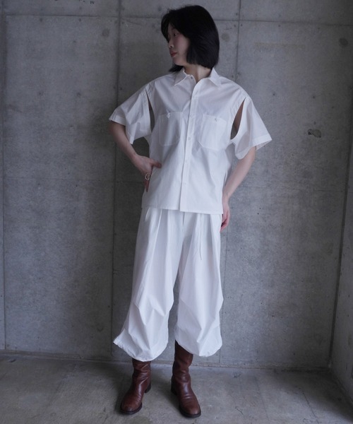k3&co.(ケイスリーアンドコー)の「Cotton shirts(シャツ/ブラウス・レディース・White/ブルー/PINK・ONE SIZE)」の4枚目の写真